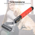 Oumefar Pet Hair Comb Stainless Steel Pin Grooming Deshedding Tool Hair Removal Dematting Comb for Cats & Dogs &Horses(M377-10)...