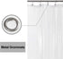 Barossa Design Extra-Long Shower Curtain with 84 inches Height (72x84),PEVA - Waterproof,Eco-Friendly, Non-Toxic, Odorless, PVC Free, Metal Gromme...