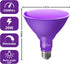 PAR38 Flood Purple Light Bulb,2 Pack-Dimmable,E26 Base Purple Flood Light Outoor(20W Replace to 200W),Purple Light Bulb for Outside,Purple Decor,C...
