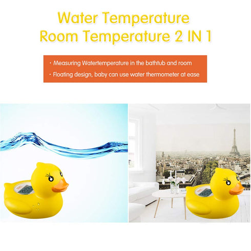 b&h Baby Thermometer, The Infant Baby Bath Floating Toy Safety Temperature Thermometer (Lady Duck)...