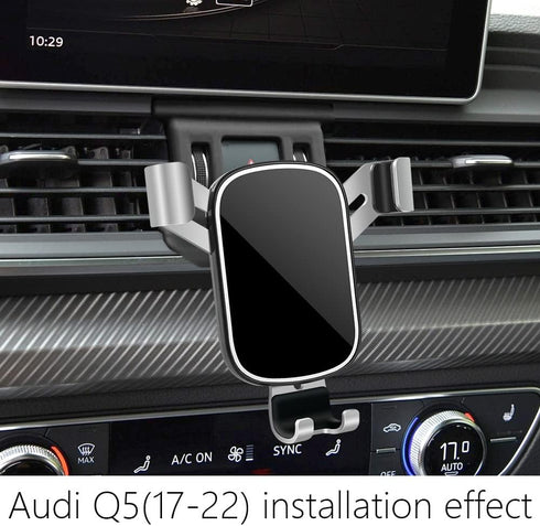 LUNQIN Car Phone Holder for Audi Q5 2018-2024 and Audi SQ5 2018-2024 Auto Interior Accessories Best Phones Mount Cell Cellphone Mobile Cradle Char...