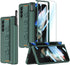 for Samsung Galaxy Z Fold 3 Case with Wrist Strap & Screen Protector & S Pen Slot,Magnetic Hinge Protective Bumper Case Ultra Slim Shockproof Anti...