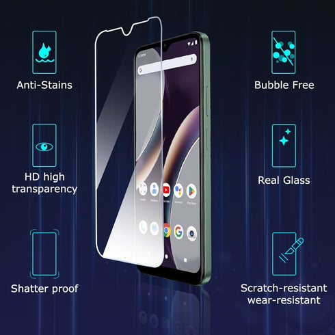 ?2 PACK? BLU G63 Screen Protector with 9H Hardness Anti-Scratch Bubble Free Easy Installation Tempered Glass Screen Film...