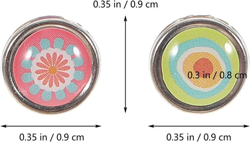 Amosfun 100pcs Mini Brads Metal Scrapbooking brads Paper Fasteners for DIY Crafts 9mm...