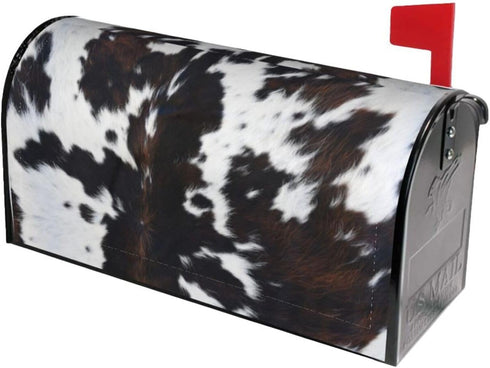 Cow Print Mailbox Covers Magnetic Standard Size Mailbox Wraps Letter Post Mailbox Cover 21" X 18" for Holiday Garden Yard Decor...