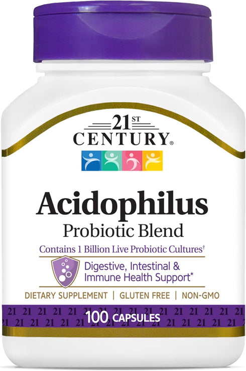 21st Century Acidophilus Capsules, 100 Count (21339)...