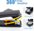 Deli/EZWORK Swing-Arm Swivel Stapler, 25 Sheets Capacity, 360 Degree Rotate Desk Staplers with 1000 Staples for Booklet or Book Binding, Black...