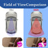 Rear View Mirror, Interior Rear View Mirror Extender, Convex Rear View Mirror with Suction Cup, Anti Glare 360 Degrees Adjustable Wide Angle HD Au...