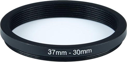 37mm lens to 30mm Camera Lens Adapter 37mm to 30mm Step Down Ring Adapter Ring for all brands of UV ND CPL, with premium lens wiping cloth 2 pack ...