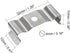 uxcell T8 Clips Bracket Hanger for Integrated Tube Light Fixture, Nickel-plated Manganese Steel, Pack of 15...