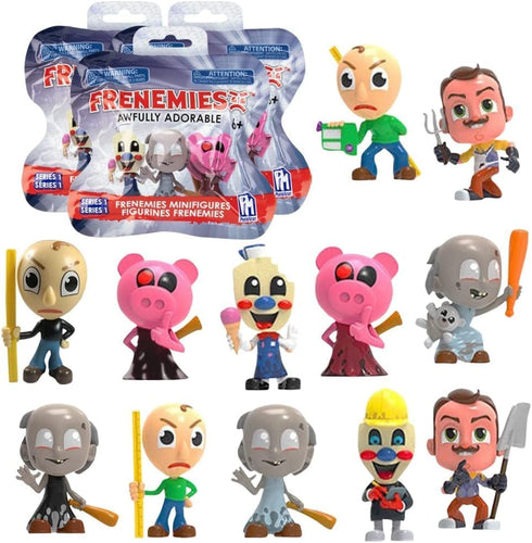 Frenemies Blind Bags Party Favors 3 Pack - Bundle with 3 Frenemies Mystery Figurines Featuring Piggy, Baldi, Granny, More Plus Stickers | Video Ga...