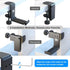 6amLifestyle Foldable Headphone Hodler Hook Hanger Stand Under Desk, Headphone Wall Mount with Cable Organizer Save Space Metal, Headset Holder Cl...