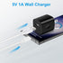 USB Charger Block,2-Pack Wall Charger (5V,1A) USB Plug Charger Brick Power Adapter Charing Cube Box for iPhone 15/14 /13/12/11/SE/XR,Samsung Galax...