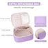 Narwey Travel Makeup Bag Large Cosmetic Bag Make up Case Organizer for Women (Light Purple)...