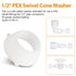 16435 Plastic Santoprene Swivel Seal, 1/2" PEX Swivel Cone Washer RV Water Line Gasket for PEX Fittings or Valves, Perfect Fit Resolve Leaking Iss...