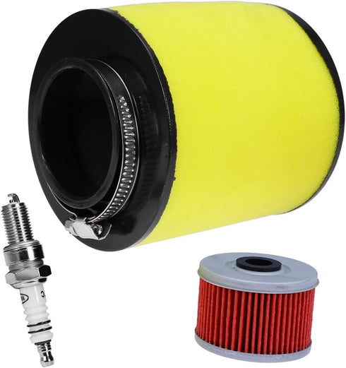 17254-HN5-670 Air Filter, Oil Filter & Spark Plug for Honda Rancher 350 TRX350TE / TRX350TM / TRX350FE / TRX350FM Foreman 400 450 TRX400FW TRX450S...