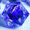 Dragon Eye Liquid Core DND Dice Set Resin Sharp Edged Dice Handmade D&D Dice for Role Playing Dungeons and Dragons Game (Styles 3 Purple)...