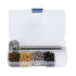 Grommet Tool Kit, Eyelet Repair Grommets Setting Install Plated Copper Metal Kit with Plastic Storage Box for Fabric Tarps Leather Shoelaces Belts...