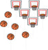 JANOU Basketball Sports Cupcake Toppers Cake Picks Decoration Birthday Baby Shower Wedding Party Suppliers Pack 20pcs...