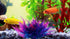 4.33 inches Aquarium Plastic Plants Fish Tank Costume (Purple)-2Pcs...