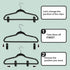 Trgowaul Thin Velvet Hangers Clips, Strong Finger Clips Perfect for Pants (20pc, Black)...