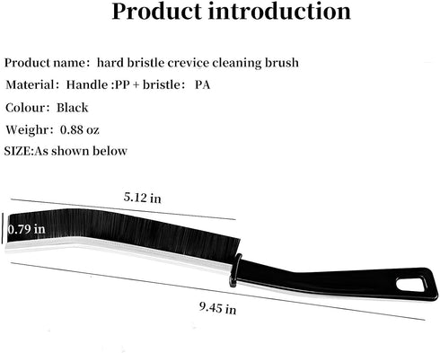 Crevice Cleaning Brush,Hard Bristle Crevice Cleaning Brush,Crevice Cleaning Tool is Effective to Clean The Small Gap of Kitchen, tolilet and Windo...