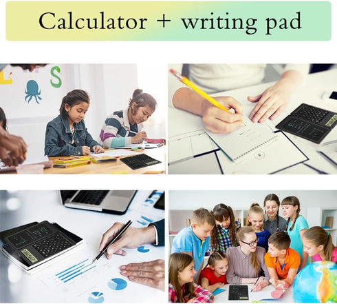 Calculator?calculators Desktop with Writing Screen, Large Display, and Quiet Design - Ideal for Students and Office Workers (Black)...