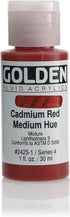 Golden Fluid Acrylic Paint 1 Ounce-Cadmium Red Medium Hue...