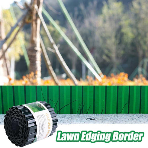 Garden Landscape Edging Board 30 Feet Corrugated Paver Edging Antirust Flexibility Garden Bed Edging Plastic Garden Border Weed Barrier Edging for...