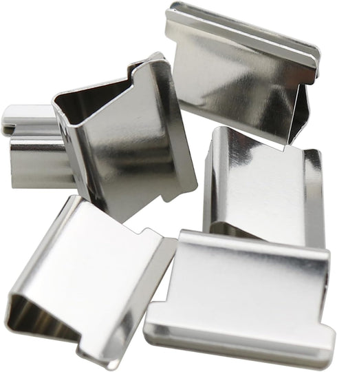 100PCS Paper Clip Dispenser Refill Clip Reusable Metal Clip Silver Loose Leaf Binder for Binding Document and Storing Question Paper and Photograp...