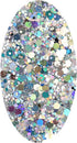 100g Holographic Glitter, Cosmetic Mixed Hexagon Chunky & Fine Craft Glitter Resin Sequins for Epoxy, Resin Art, Body, Hair, Face, Nail, Slime, Tu...