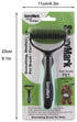 Dog Brush - Pet Dematting and Undercoat deshedding rake - Stainless Steel Grooming Comb For Dogs Cats furry pets large or medium remove knots tang...