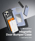GOOSPERY Magnetic Door Bumper Compatible with iPhone 13 Pro Case, Card Holder Wallet Case, Easy Magnet Auto Closing Protective Dual Layer Sturdy P...
