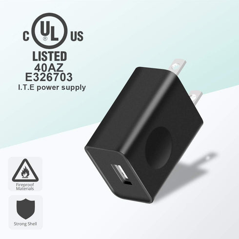 USB Wall Charger, FONKEN 5V 2A Power Adapter Universal Travel Charger USB Plug Cell Phone Charger Block Cube Compatible with iPhone, iPad, Google ...
