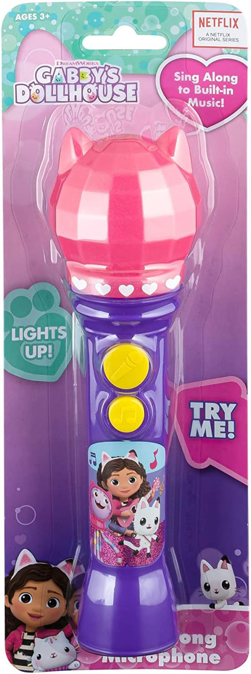 DreamWorks Gabby's Dollhouse Toy Microphone for Kids, Musical Toy for Girls with Built-in Song, Kids Microphone Designed for Ages 3 and Up...