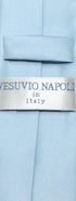 Vesuvio Napoli Narrow NeckTie Skinny BABY BLUE Color Men's Thin 2.5" Neck Tie...