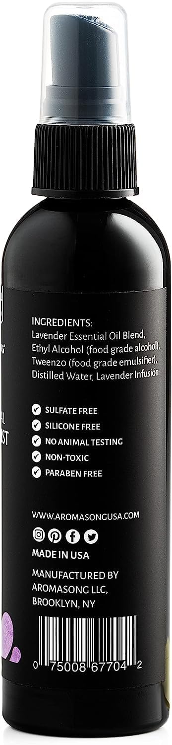 Aromasong Lavender Pillow Spray for Sleeping - All Natural Calming Linen & Bedtime Sleep Mist for Deep Sleep - Pillow Spray Aromatherapy with Bota...