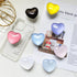 White Heart Phone Holder Stand griptok, Glass, Crystal, Cute, Pretty, Resin, ABS, Acrylic, epoxy(GT-002)......