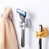 Silicone Toothbrush Holders - 6 Pcs Razor Hooks Adhesive Wall Mounted for Hanging Towel Key Plug Cable, Utility Decoration Hook Stick to Dorm Room...