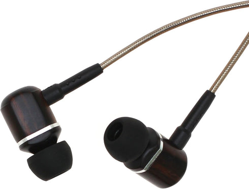 Symphonized MTRX 2.0 Premium Wired Earbuds - Wood In-Ear Headphones with Microphone & Volume Control, Noise Isolation - Corded Ear Buds for Androi...