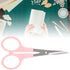 3pcs Small Embroidery Curved Scissors Cutting Shears for Crafting, Sewing, Dressmaking, Fabric, Cotton, Cloth, Office, Home...