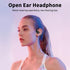 Open Ear Earbuds, Open Ear Headphones Wireless Bluetooth 5.3 with Colorful Lighting Clear Charge Station, IPX5 Waterproof Sports Earbuds for Runni...