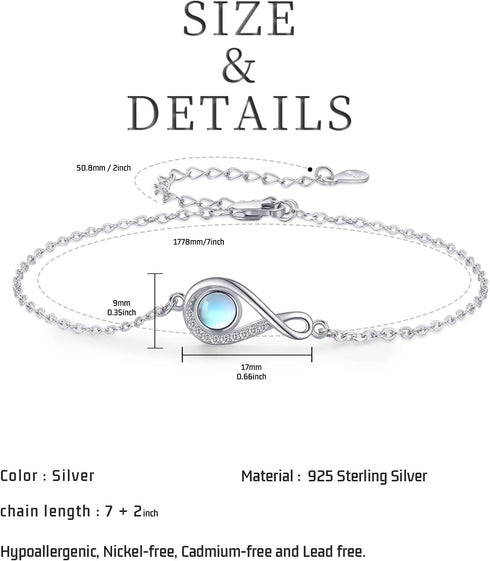 925 Sterling Silver Bracelets Butterfly/Rose heart/elephant/Hummingbird/Dinosaur Bracelets Animal Bracelets Gift Jewelry for Women and girlfriend...