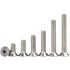 M10-1.5 x 55mm Flat Head Socket Cap Screws Bolts, Stainless Steel 18-8 (304), Bright Finish, Allen Socket Drive,Machine Screws Inner Hex Screw Fas...