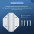 Side Mount Flag Pole Holder, Flag Bracket, Allows The Display of 1" flagpoles on to The Sides of doorways, White Powder Coated Steel, Side Mount W...