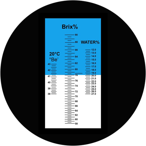 DANOPLUS Honey Moisture 58~90% Brix Refractometer with ATC, Handheld High Measuring Range Sugar Content, Honey, Jelly, Jam and Syrup...