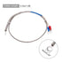 MECCANIXITY K Type Thermocouple Temperature Sensor PT100 6mm Ring High Temperature Probe 1.6ft Wire 0 to 600°C(32 to 1112°F) Stainless Steel...