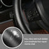 Car Stitch Steering Wheel Cover,Leather Steering Wheel Wrap with Needle and Thread,Anti Slip DIY Kit Steering Wheel Cover Men & Women for Car Inte...