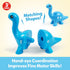 Matching Letters Counting Dinosaur Toys with Double-Sided ABC Alphabet Preschool Learning Uppercase Lowercase Sensory Sorting Educational Montesso...