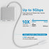 Battony USB-C to 4K HDMI Digital AV Adapter for MacBook Pro/Air, USB 3.0 5Gbps Date Transfer &100W PD & 50cm Braided Cable, Compatible for Mac Pro...